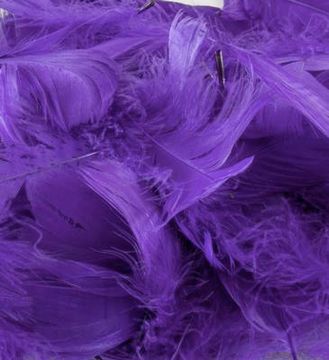 Eleganza Feathers Mixed sizes 3inch-5inch 50g bag Purple No.36 - Accessories